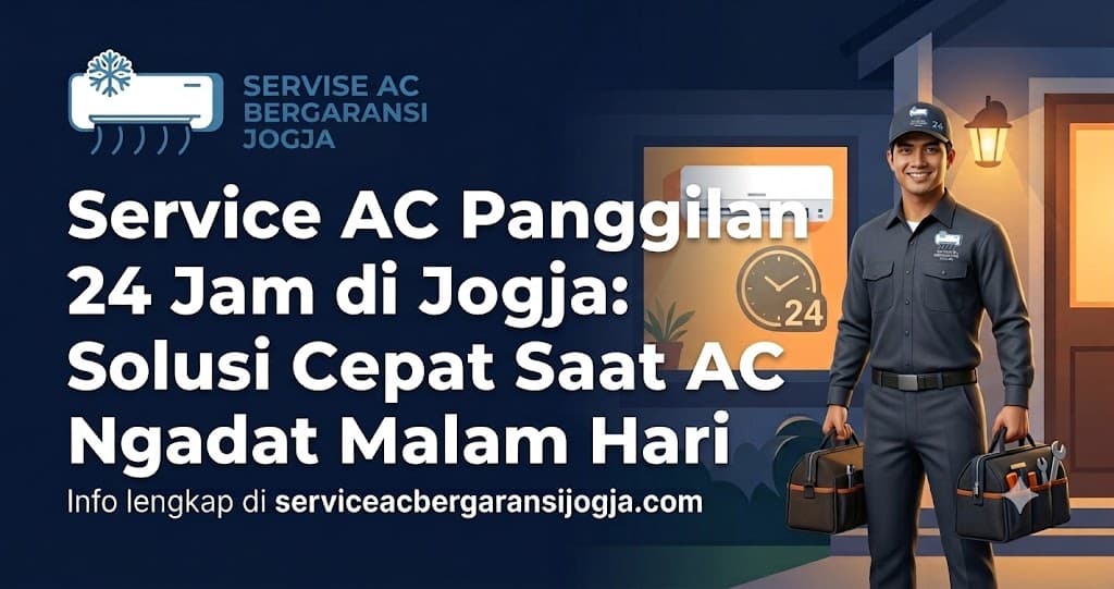 Service AC Panggilan 24 Jam di Jogja: Solusi Cepat Saat AC Ngadat Malam Hari