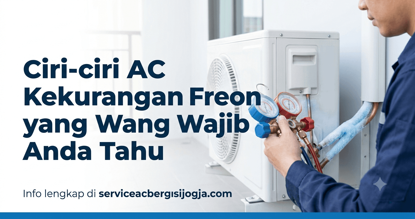 Ciri-ciri AC Kekurangan Freon yang Wajib Anda Tahu