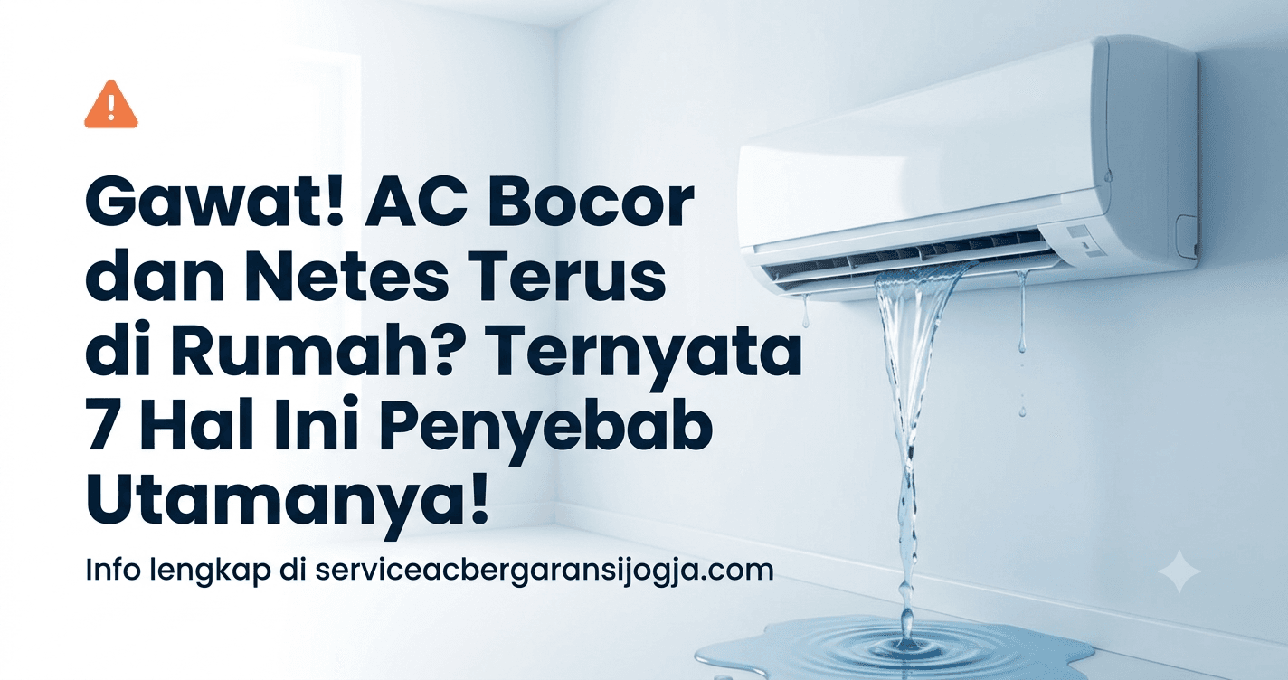 Gawat! AC Bocor dan Netes Terus di Rumah? Ternyata 7 Hal Ini Penyebab Utamanya!