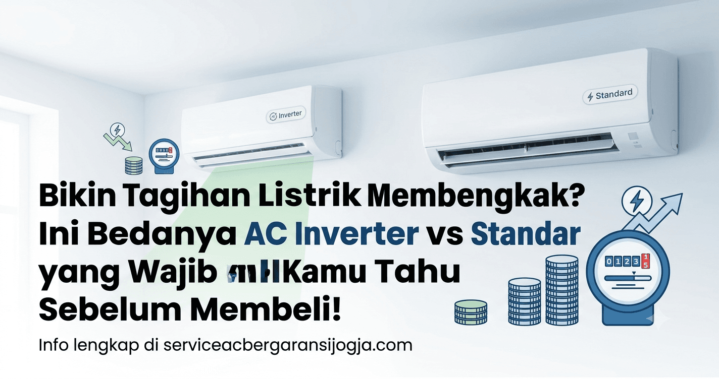 Bikin Tagihan Listrik Membengkak? Ini Bedanya AC Inverter vs Standar yang Wajib Kamu Tahu Sebelum Membeli!