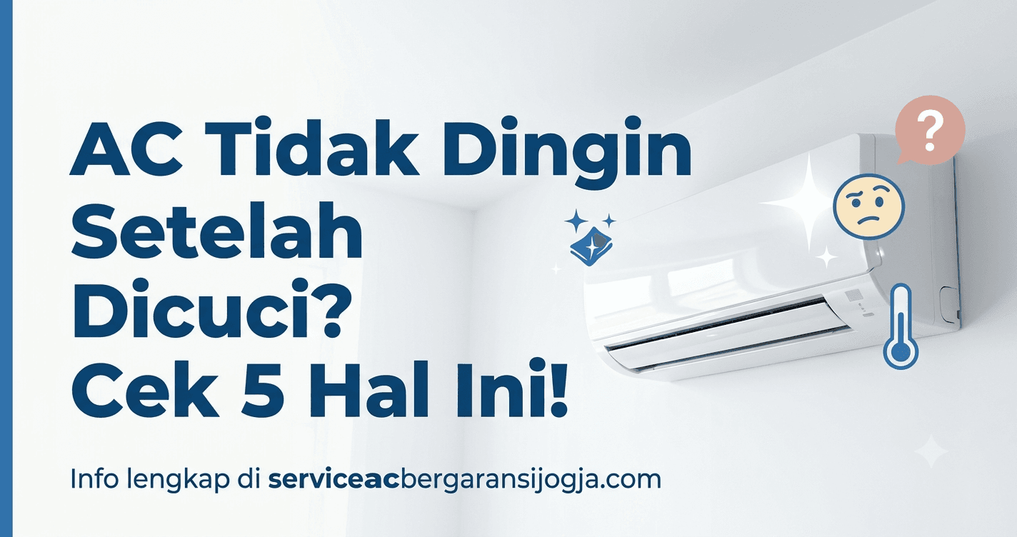 AC Tidak Dingin Setelah Dicuci? Cek 5 Hal Ini!