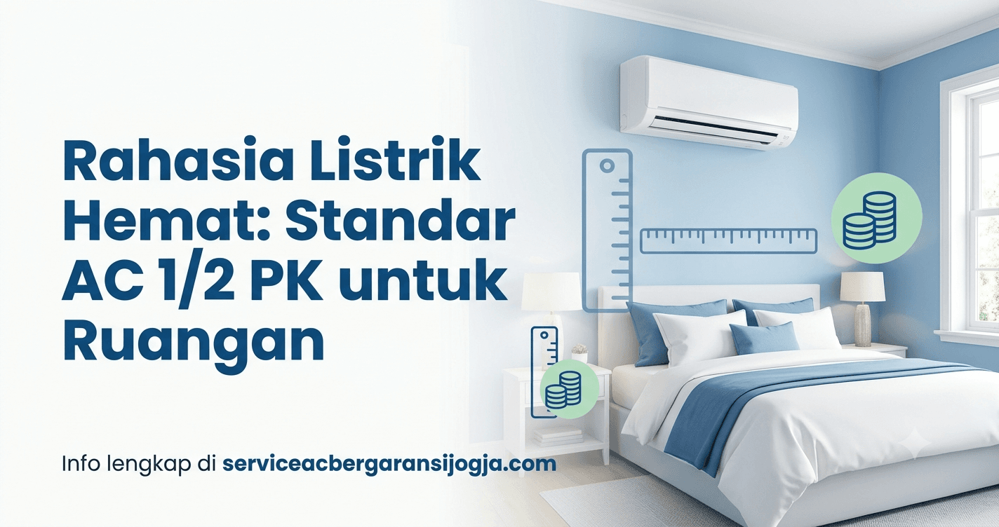 Rahasia Listrik Hemat: Standar AC 1/2 PK untuk Ruangan