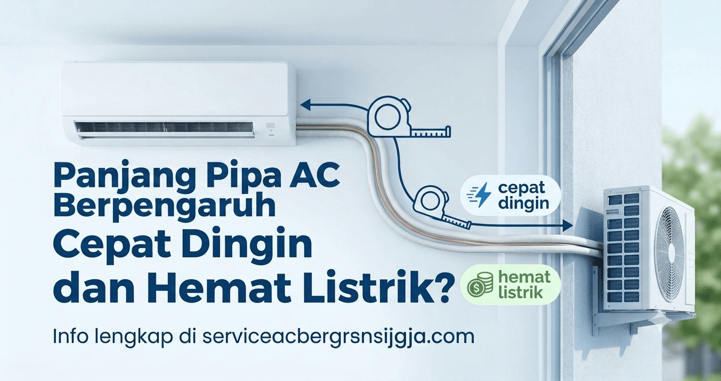Panjang Pipa AC Berpengaruh Cepat Dingin dan Hemat Listrik?