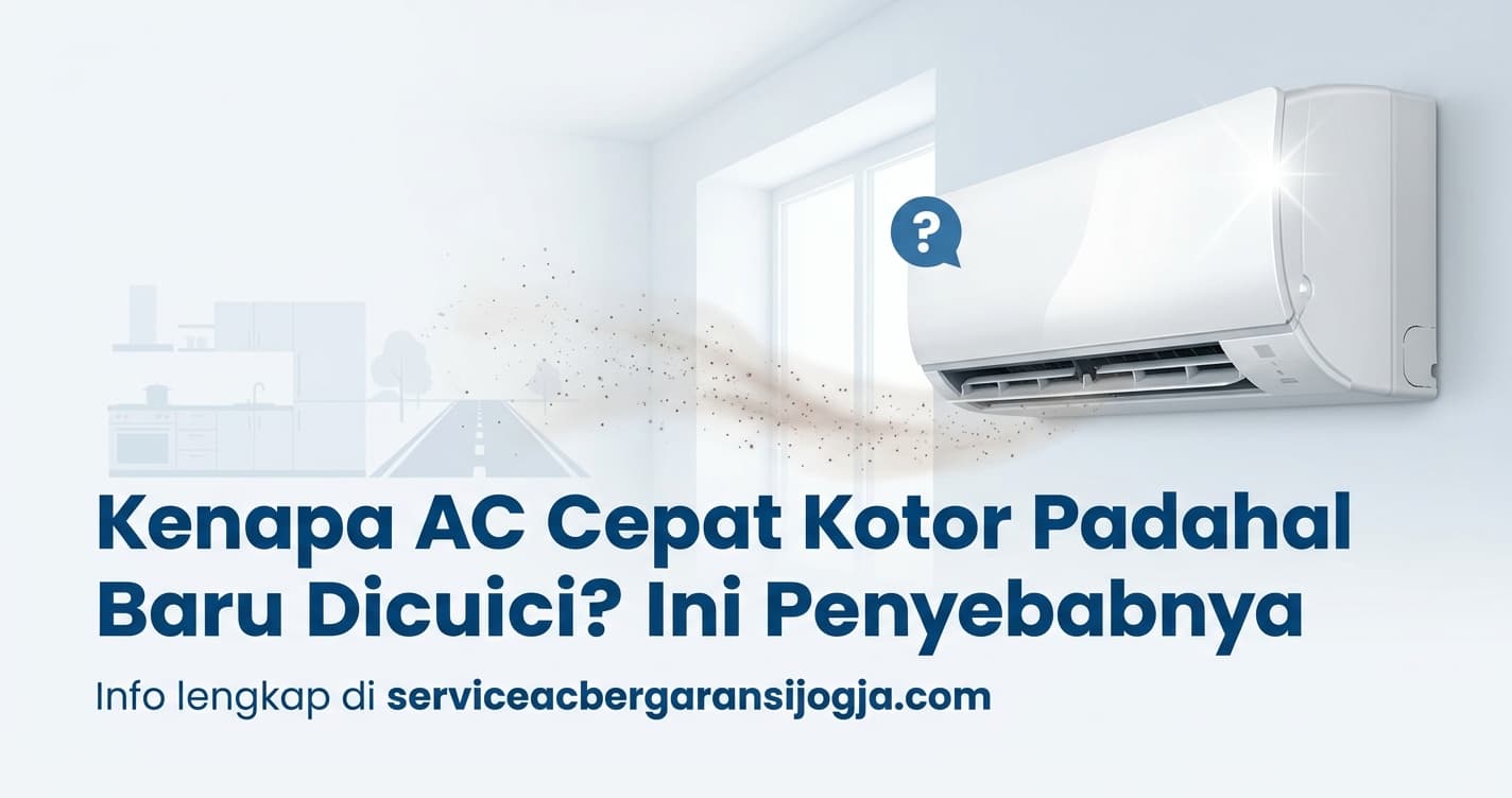 Kenapa AC Cepat Kotor Padahal Baru Dicuci? Ini Penyebabnya